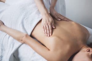 The patent  having Massage therapy from therapist at at Houston, TX 