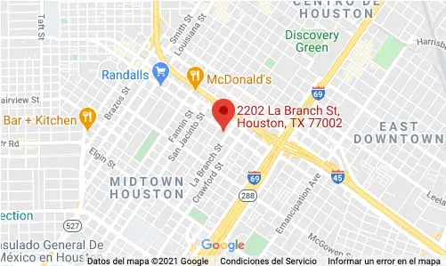 Houston google maps pin location