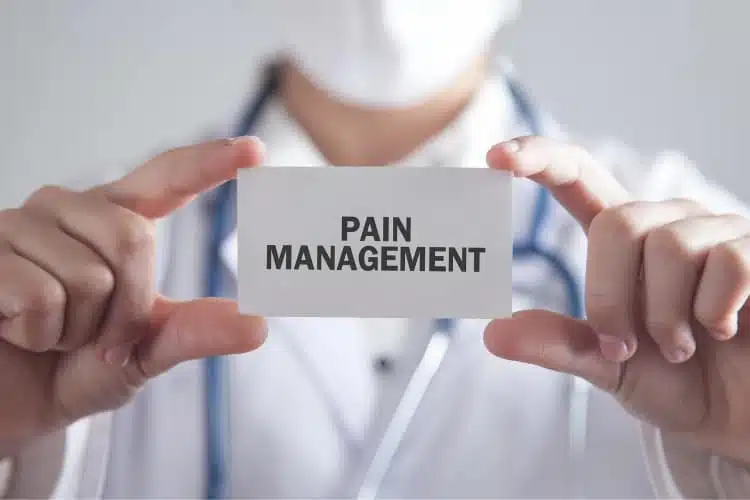 Pain management concept.