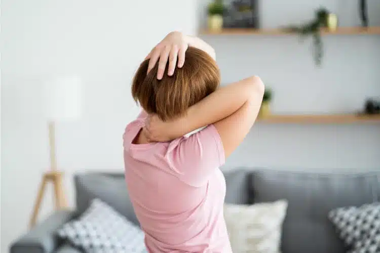 Woman suffers from  intense Headaches and Migraines.